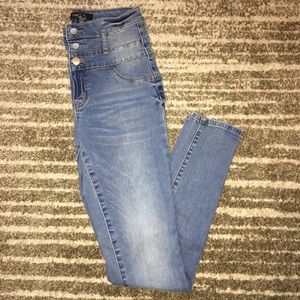 Charlotte Russe high waisted jeans medium wash